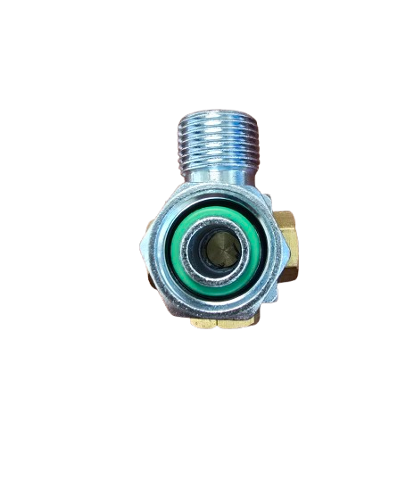 8 Female Oring 90 Degree to #8 Male Insert Oring with Four 3/8