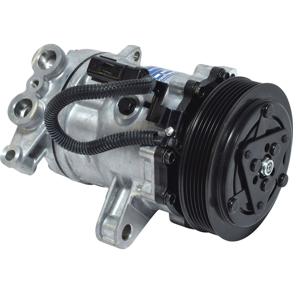 Sanden 4854 New Generic AC Compressor - Cold Hose