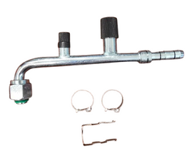 #8 Female Oring 90 Degree w/R-134a 16mm Discharge Port and 10mm Switch Port, EZ Clip Kit
