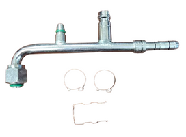 #8 Female Oring 90 Degree w/R-134a 16mm Discharge Port and 10mm Switch Port, EZ Clip Kit