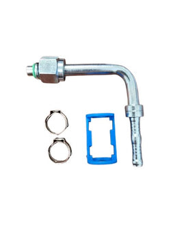 #6 Female Oring 90 Degree with Long Drop, BurgaClip Kit