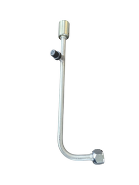 # 8 90 Degree Extra Elongated Fitting w/ 7/16 Port for GM Applications