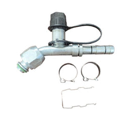 #8 Female Oring 45 Degree w/R-134a 16mm Discharge Port, EZ Clip Kit