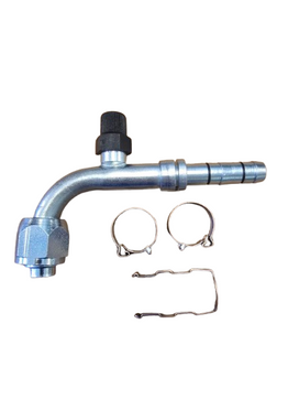 #8 Female Oring 90 Degree w/ 10mm Switch Port, EZ Clip Kit
