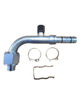 #10 Female Oring 90 Degree w/ 7/16" R12 or Switch Port, EZ Clip Kit
