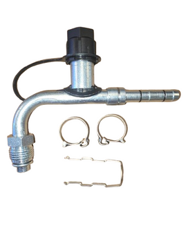 #8 Male Oring 90 Degree w/ R-134a 16mm Discharge Port, EZ Clip Kit