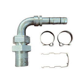 #8 Bulkhead 90 Degree, EZ Clip Kit