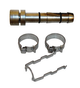 #10 Lifesaver Weld on EZ Clip Hose Nipple Kit, Aluminum