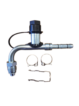 #6 Male Oring 90 Degree w/R-134a 16mm Discharge Port, EZ Clip Kit