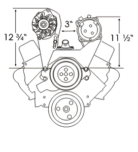 SBC Short Pump Bracket Driver Side