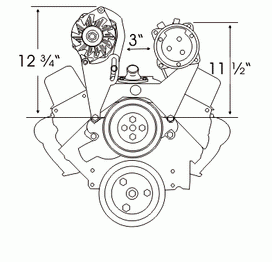 SBC Long Pump Bracket Passenger Side