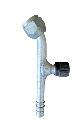# 6 45 Degree Flare Fitting Barb with R12 1/4" or Switch Port