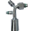 #8 90 Female Oring Fitting with Top R-134a 16mm Discharge and 10mm Switch Port