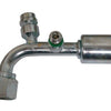 #8 90 Female Oring Fitting with Top R-134a 16mm Discharge and Right Side 10mm Switch Port