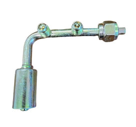 # 6 Elongated 90 Degree O-ring Fitting with (2) 1/4" R-12 or Switch Ports
