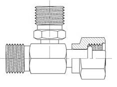 # 10 Male Insert Oring by # 10 Male Insert Oring  by # 10 Female Oring Tee