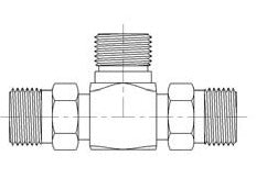 # 8 Male Insert Oring Tee Adapter