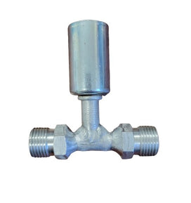 # 6 Male Insert Oring by #6 Hose by #6 Male Insert Oring Tee