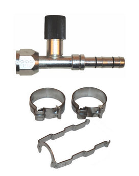 #8 Female Oring Straight w/R-134a 16mm Discharge Port, EZ Clip Kit