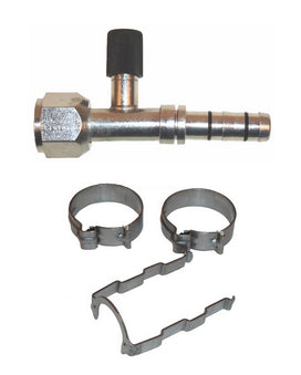 #10 Female Oring Straight w/R-134a 13mm Suction Port, EZ Clip Kit