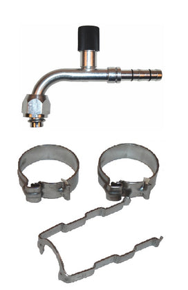 #10 Female Oring 90 Degree w/R-134a 13mm Suction Port, EZ Clip Kit