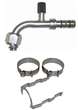 #10 -#12 Female Oring 90 Degree w/R-134a 13mm Suction Port, EZ Clip Kit