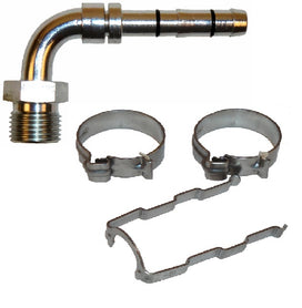 #6 Male Insert Oring 90 Degree, EZ Clip Kit