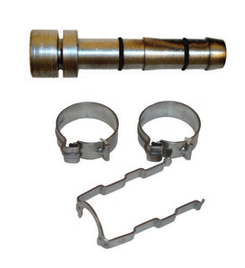 #6 Lifesaver Braze on EZ Clip Hose Nipple Kit, Steel