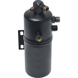 Volvo Trucks Receiver Drier with #6 Male Oring Fittings and 1/4" Charge Port