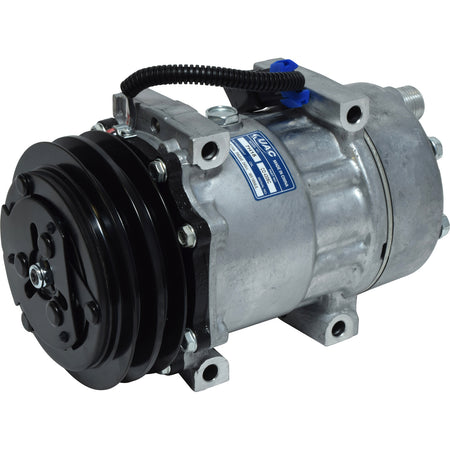 Sanden 4306 New Generic AC Compressor - Cold Hose