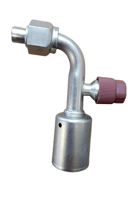 # 8 - # 10 90 Degree O-ring Fitting R-134a 16mm Discharge Port