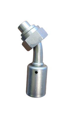 Tube-O to # 8 Hose 45 Degree