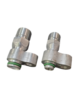 Peanut Style Sanden SD7V16 Compressor  Discharge and Suction Block Fitting Set