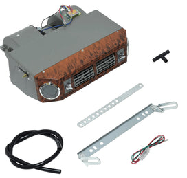 Universal Under Dash A/C Unit, Wood Grain Front