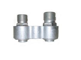 GM Compressor Horizontal Block Fitting with #8 and #10 Oring Fittings