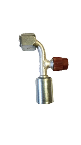 # 8 90 Degree Flare Fitting with R-134a 16mm Discharge port