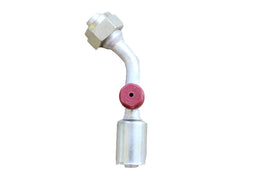 Tube-O to # 8 Hose 45 Degree with Service Port