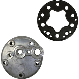 Sanden Q Rear Compressor Head With Opening for High Pressure Relief Valve