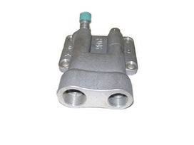 Nippondenso 10PA Compressor Manifold Fitting with Rear Exit Ports