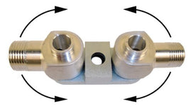 Universal Compressor Swivel Manifold with 3/4" Discharge x 7/8" Suction Ports