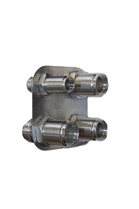 A-C and Heater Fitting Square Bulkhead Fitting