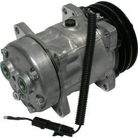 New Sanden Style SD7H15 Flex A-C Compressor with 5 1/4" Double V-Belt Clutch