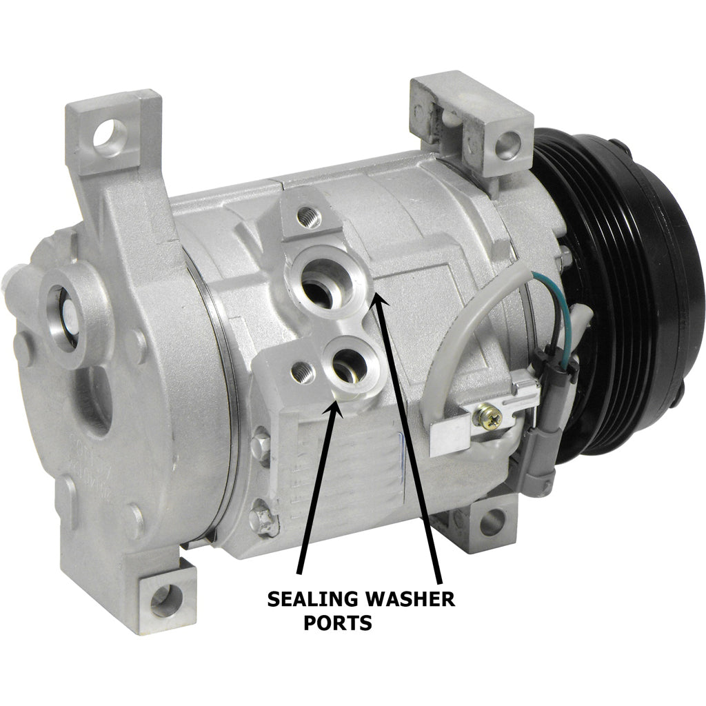 Denso 10S17F 10S20F Compressor Adapters - Cold Hose